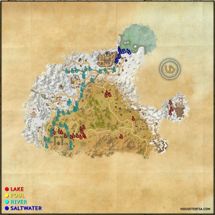 ESO Fishing Map: Eastmarch