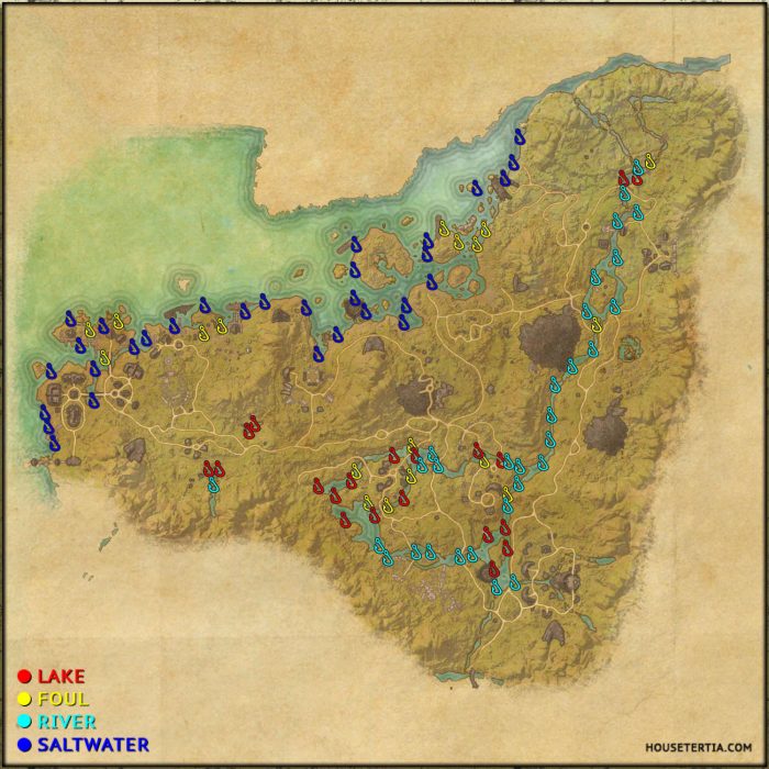ESO Fishing Map: Malabal Tor