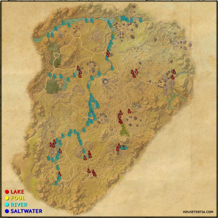 ESO Fishing Map: Reaper's March