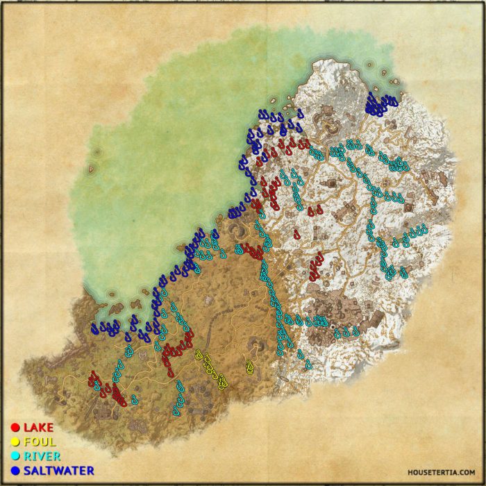 ESO Fishing Map: Wrothgar
