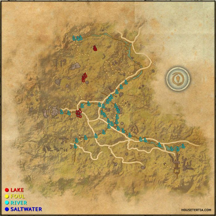 ESO Fishing Map: The Reach